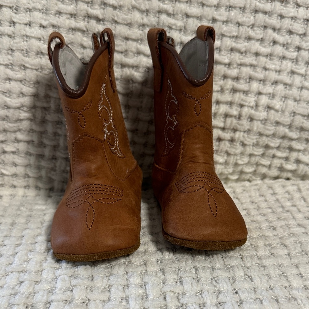 Kids Brown Cowboy Boots